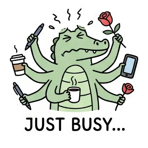 florak stickers, cute, funny, stickers, WhatsApp stickers, sticker pack, Alligator (20)